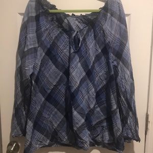 Plaid blouse
